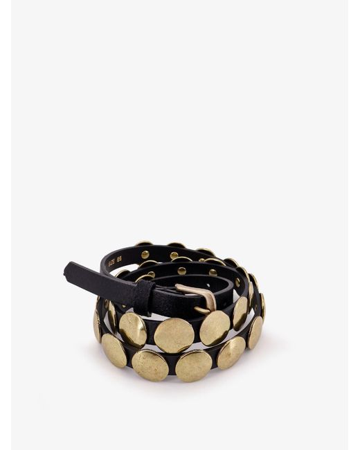 Golden Goose Deluxe Brand White Trinidad Leather Belt