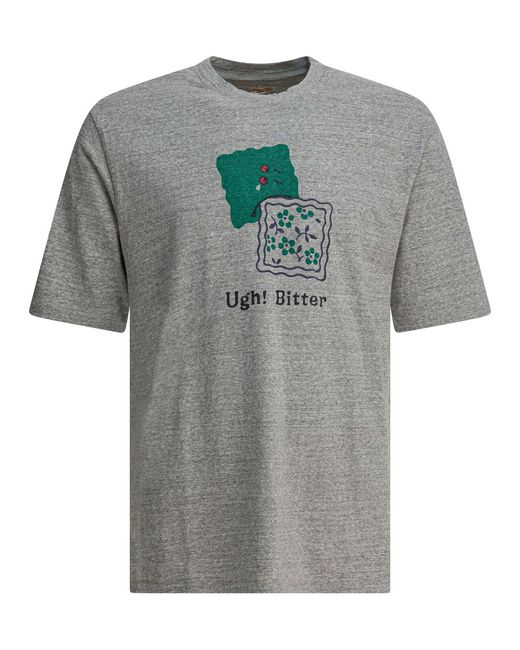 Kapital Gray "Bitter Peckish Bowy" T-Shirt for men