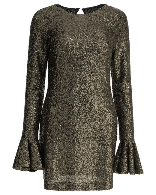 Semler Black Short Dress With Sequins
