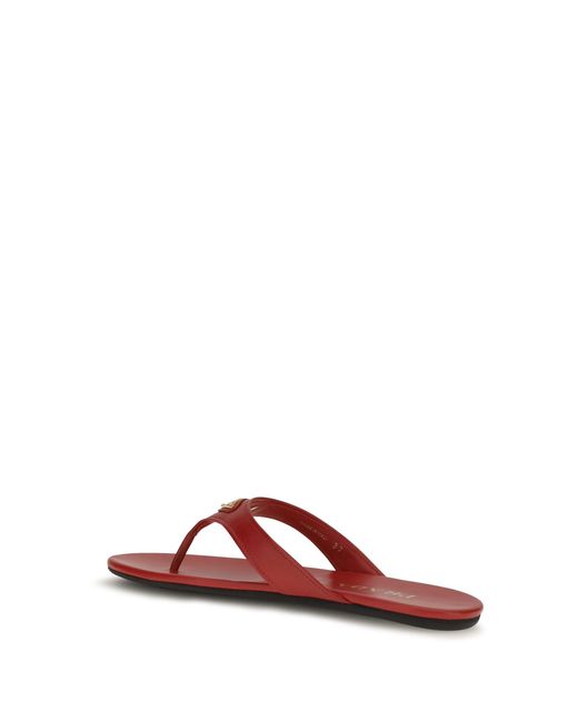 Prada Red Thong Sandals Patent Leather
