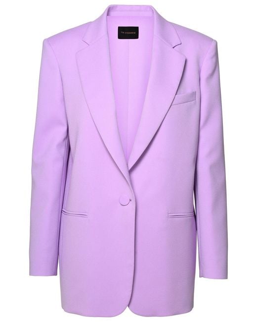 ANDAMANE Purple Lilac Polyester Blazer