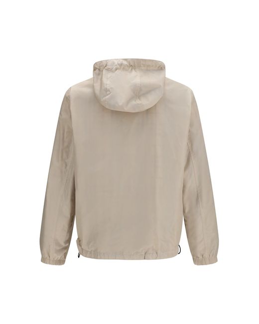Burberry Natural Reversible Check Hooded Jacket for men