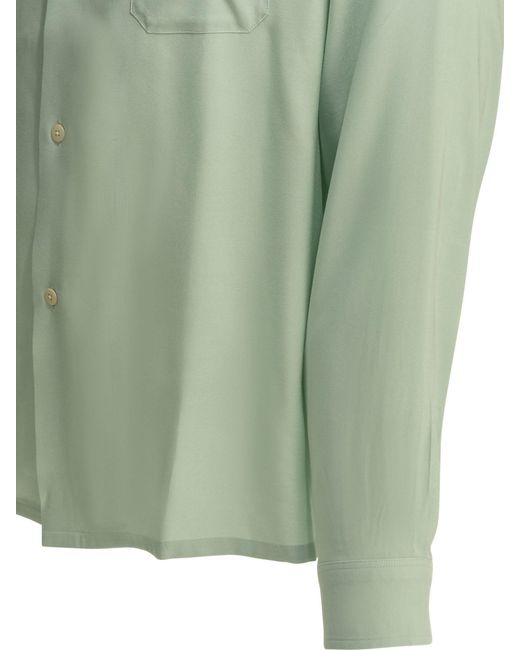 Visvim Green Keesey Rayon Casual Shirt