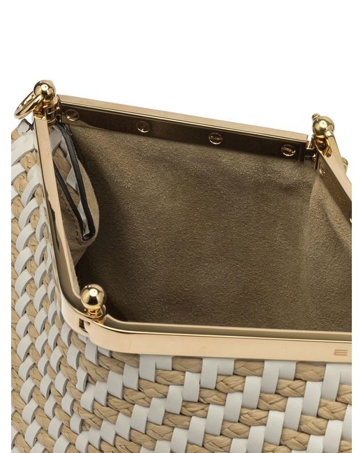 Etro White Small "Vela" Shoulder Bag