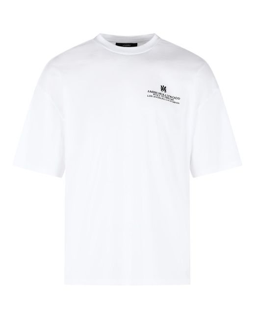 Amiri White 'Built On Dreams' Cotton T-Shirt for men