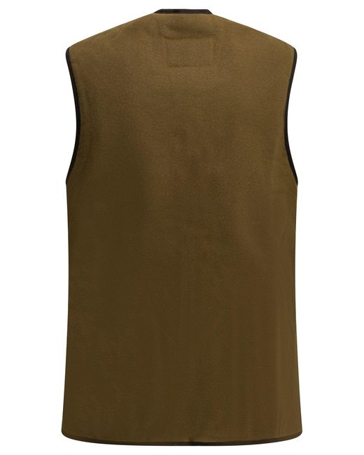Barbour Green "Warm Pile" Sleeveless Jacket for men
