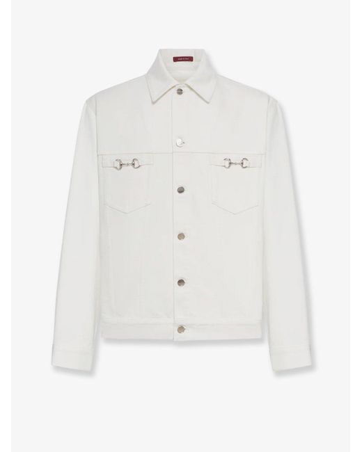 Gucci White Denim Jacket for men
