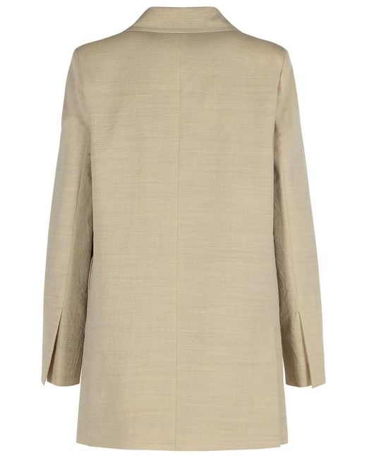 Max Mara Natural Acacia' Virgin Wool Jacket