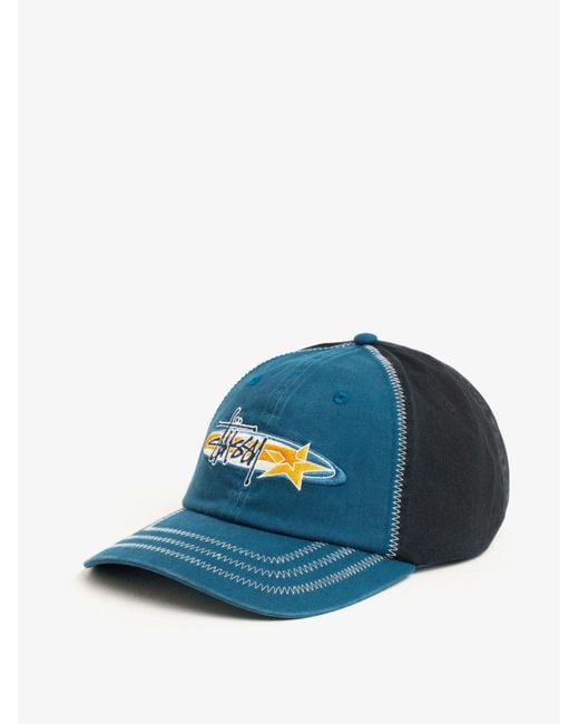 Stussy Blue Lp Oval Star Cotton Baseball Hat for men