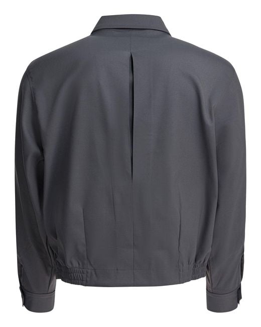 Needles Gray "Cavalry Twill" Overshirt Jacket