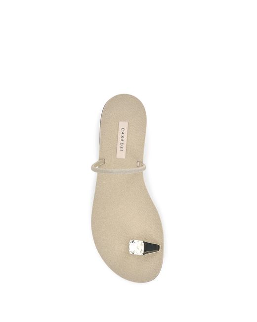Casadei White Sandals Soraya Solar Eclipse