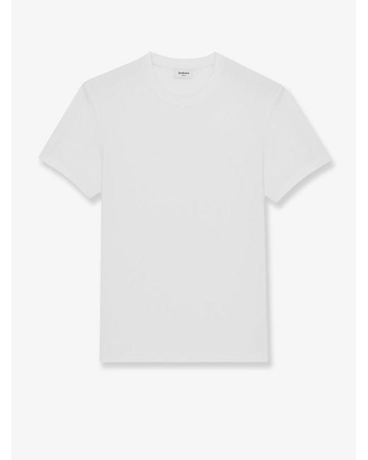 Saint Laurent White Cassandre Certified Cotton T-Shirt for men