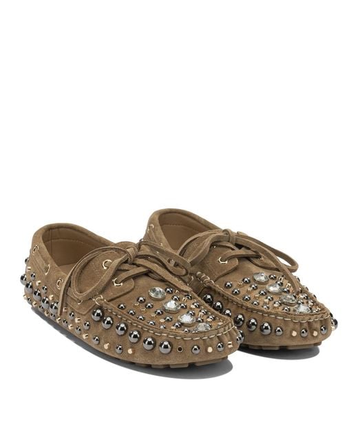 Strategia Brown Leather Loafers