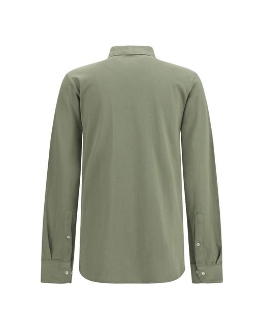 Brooksfield Green Cotton Shirt Fatigue for men