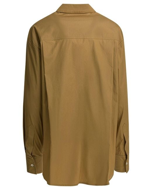 Loulou de Saison Green Shirts Beige