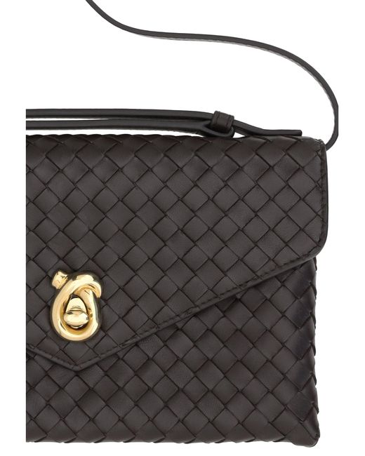 Bottega Veneta White Knot Lock Shoulder Bag
