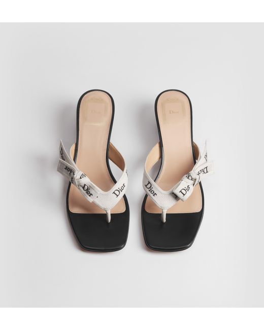 Dior White J'A 35Mm Heeled Sandals