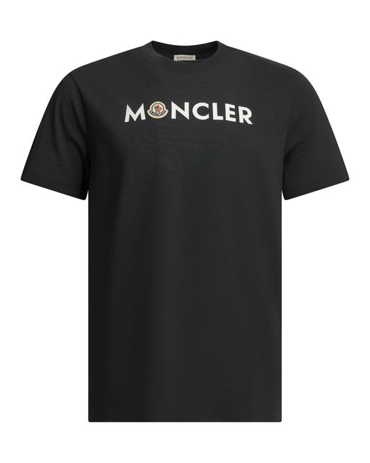 Moncler Black Crewneck T-Shirt for men