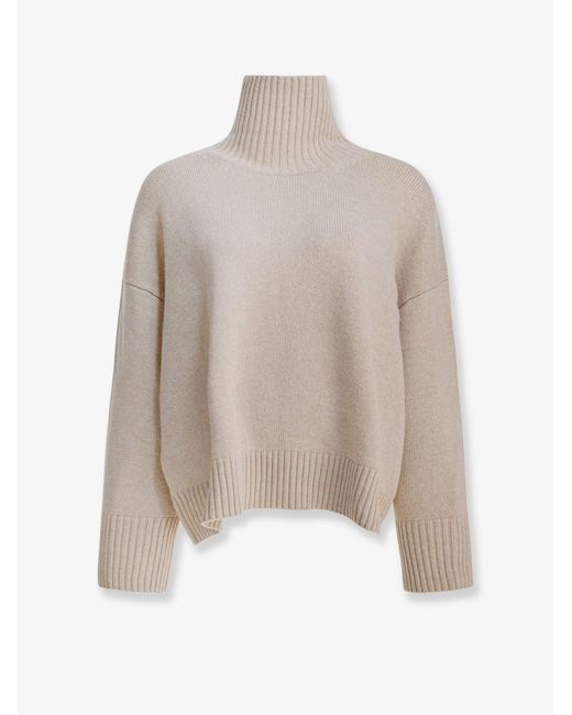Soeur White William Merino Wool Turtleneck Sweater