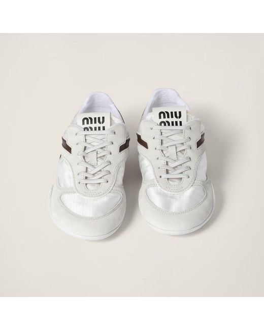 Miu Miu White Gymnasium Sneakers