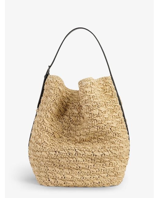 Totême Natural Raffia Shoulder Bag