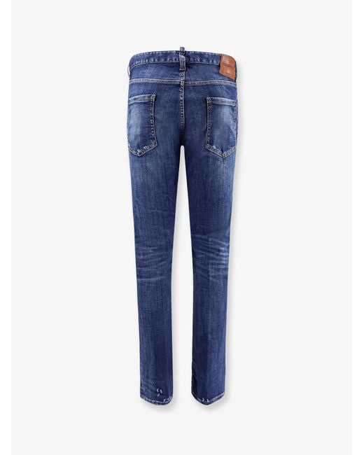 DSquared² Blue Cool Guy Stretch Cotton Jeans for men