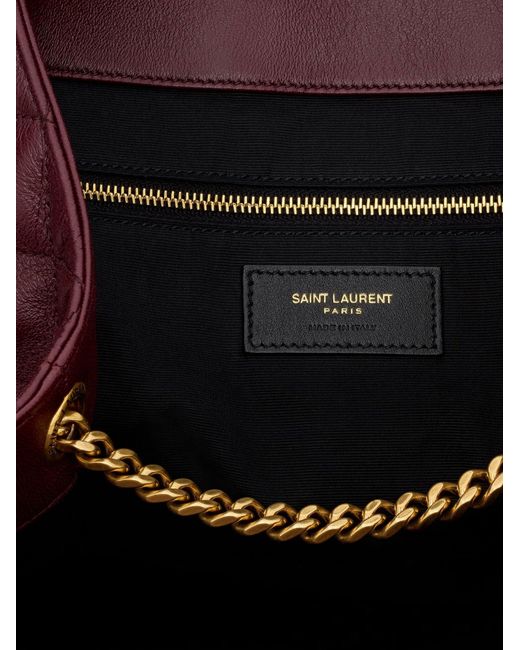 Saint Laurent Purple Icare Quilted Leather Handbag