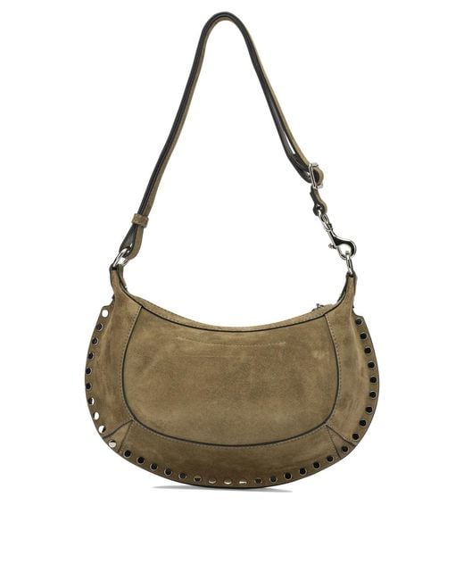 Isabel Marant Metallic "Oskan Moon" Small Shoulder Bag