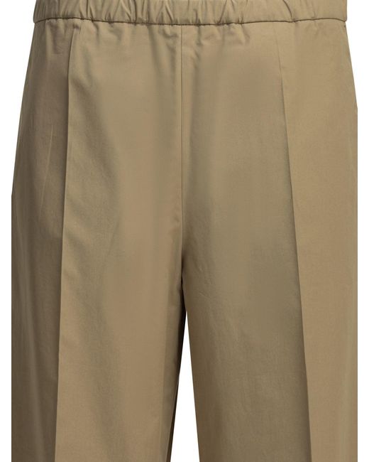 Moncler Natural Casual Cotton Pants