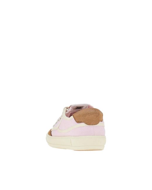 Autry Pink Windscape Low Canvas Sneakers
