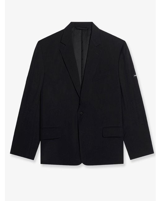 Balenciaga Blue Washed Sb Viscose Blazer