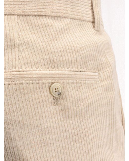 Boss Natural Peet Pleat Corduroy Trousers for men