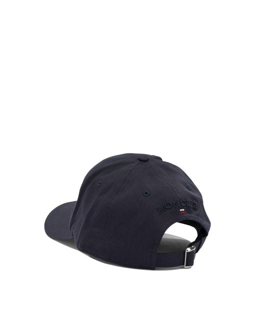 Moncler Blue Baseball Cap With Logo for men