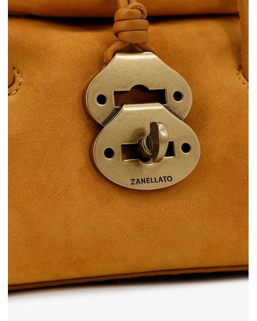 Zanellato Brown Crossbody Bag Suede
