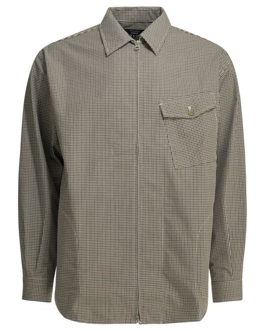 Comme des Garçons Gray Checkered Overshirt Jacket