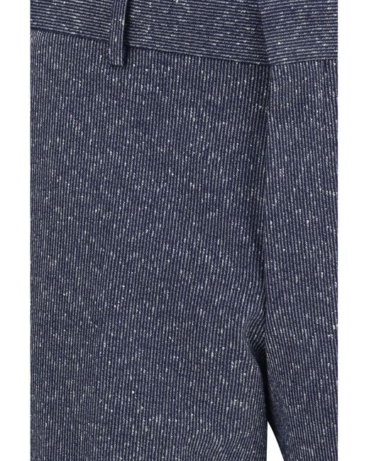 Boss Blue Suit Viscose-Cotton for men