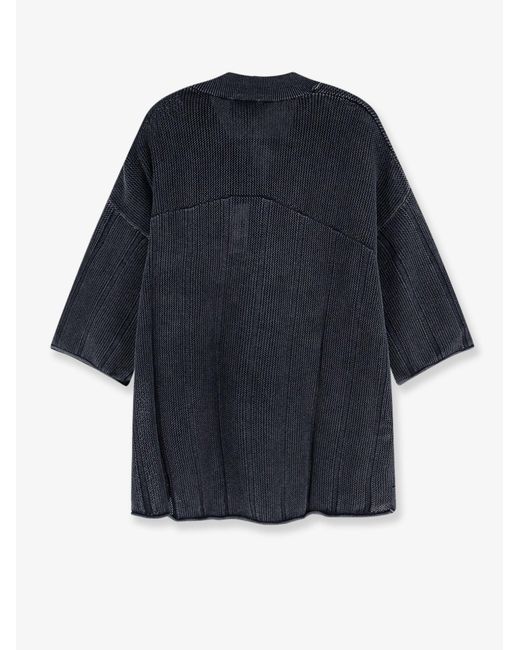 Represent Blue Cotton Sweater With Logo Patch On The Bottom for men