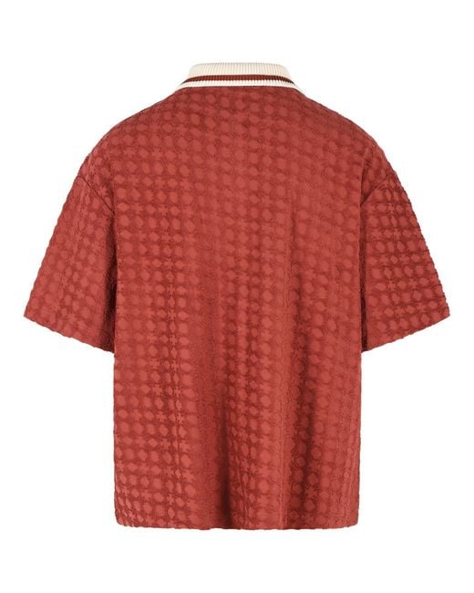 Amiri Red Brick Cotton Shirt for men