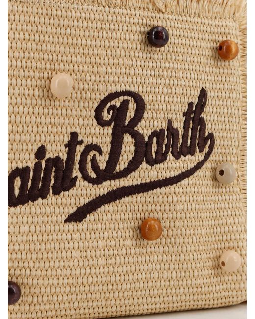 Mc2 Saint Barth Natural Colette Straw Raffia Handbag