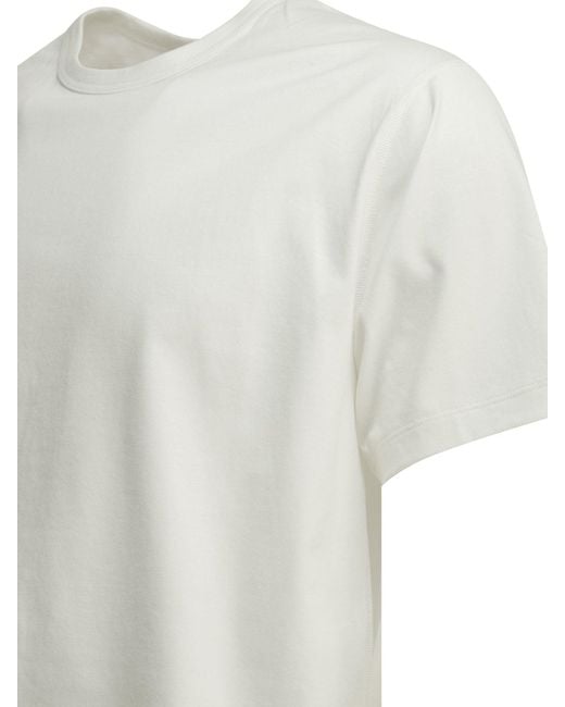 Goldwin White "Reoptimum P/J" Crewneck T-Shirt for men