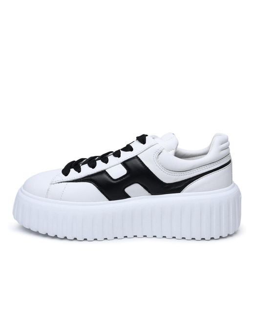 Hogan White Hxw6450Fe91Le90001 Leather Sneakers