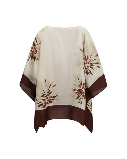 Brunello Cucinelli Natural Silk Blouse