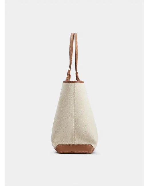 Roger Vivier Natural Viv' Choc Tote Bag