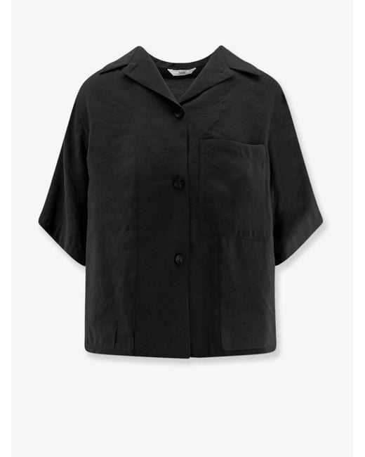 Hevò Black Novoli Modal Blend Shirt