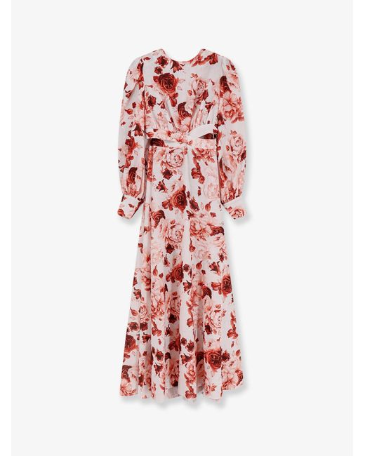 ACTUALEE White Long Dress Linen-Cotton