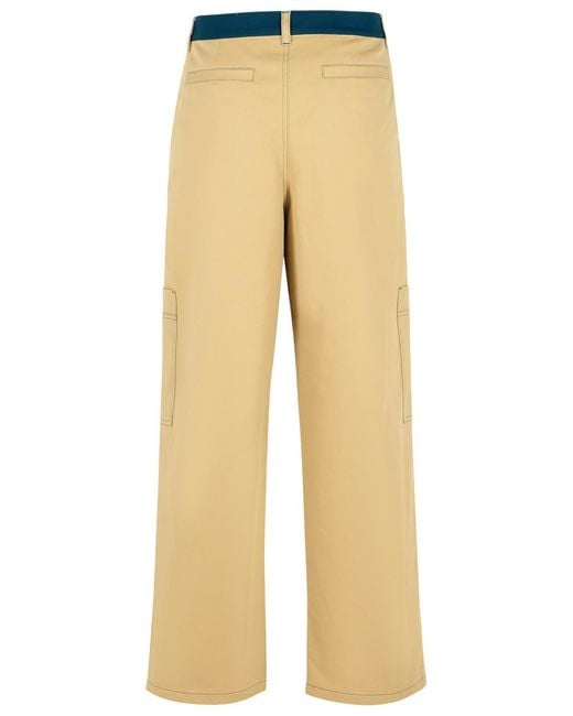 Off-White c/o Virgil Abloh Natural 'Cargo' Cotton Pants for men