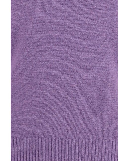 Brooksfield Purple Crewneck Sweater Aubergine for men