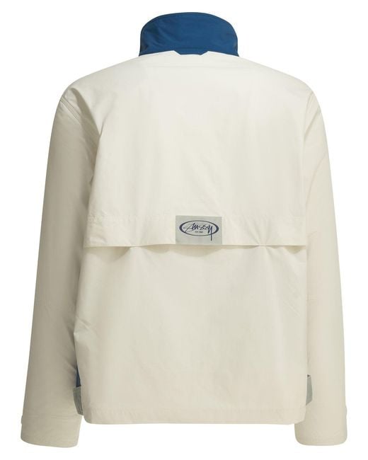 Stussy White Nylon Jacket for men