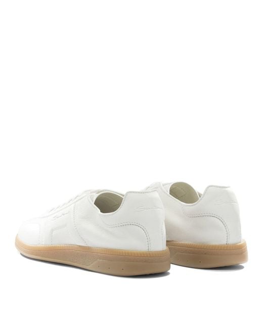 Santoni White "Oly" Sneakers for men