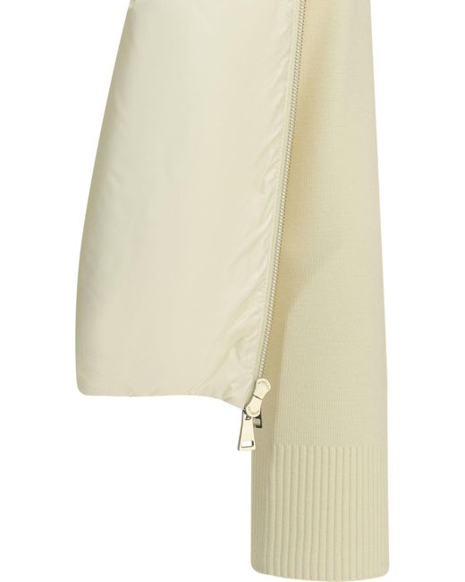 Moncler Natural Short Wool Down Jacket